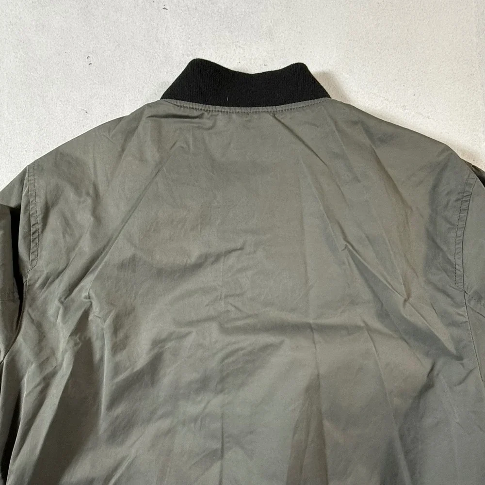Wallace & Barnes‎ Bomber Jacket Mens Small Olive Green Full Zip Coat 90s